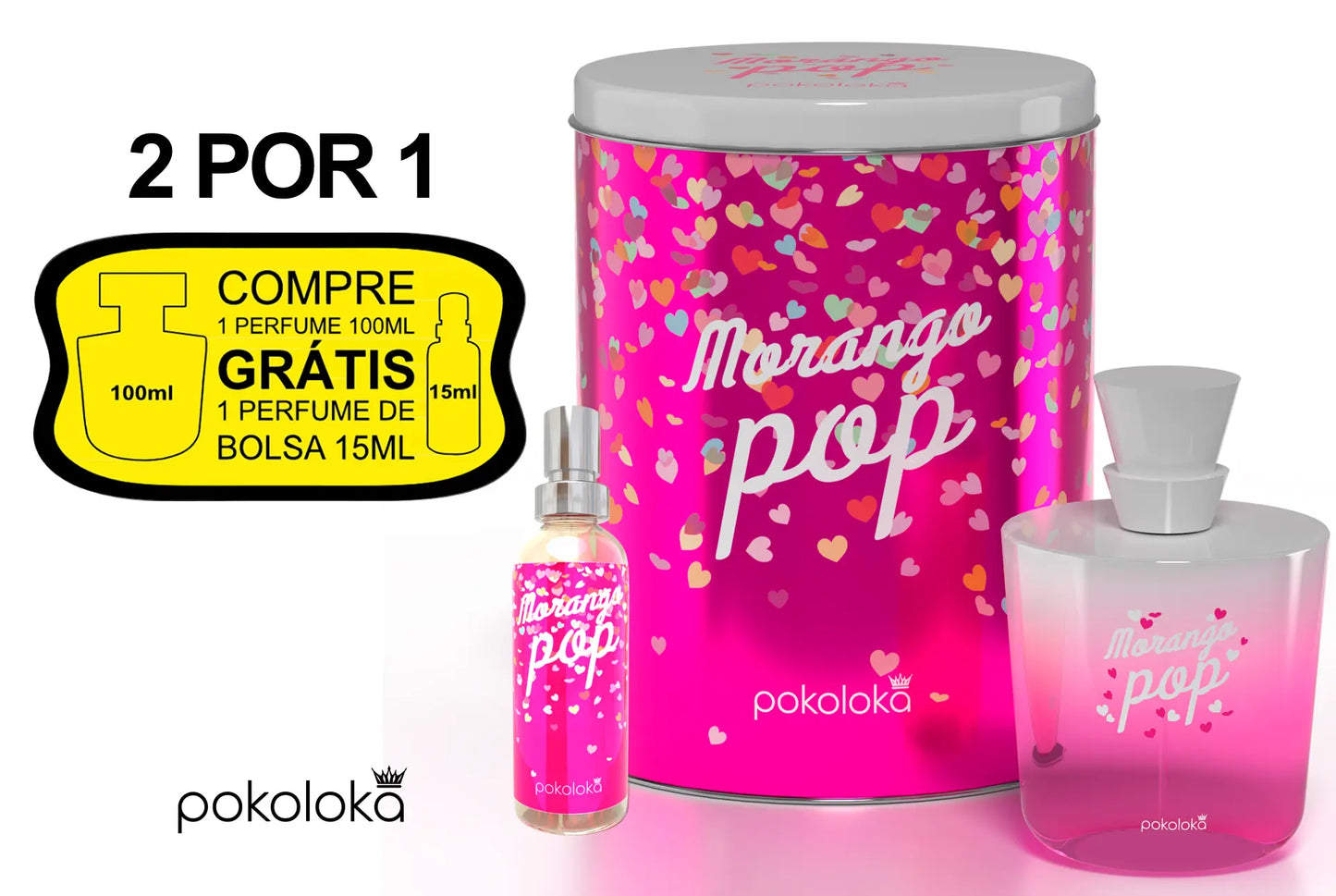 Perfume Lokateen Morango Pop 100ml
