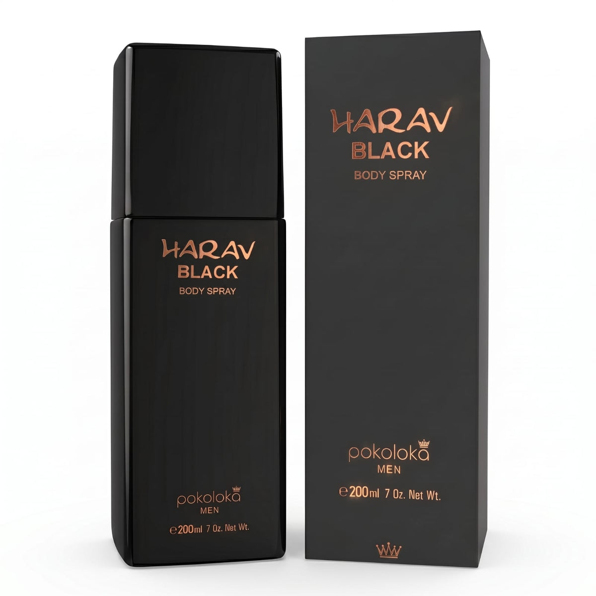 Body Spray Harav Black Men 200ml