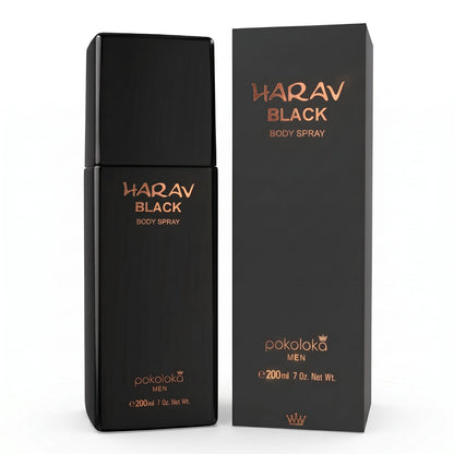 Body Spray Harav Black Men 200ml