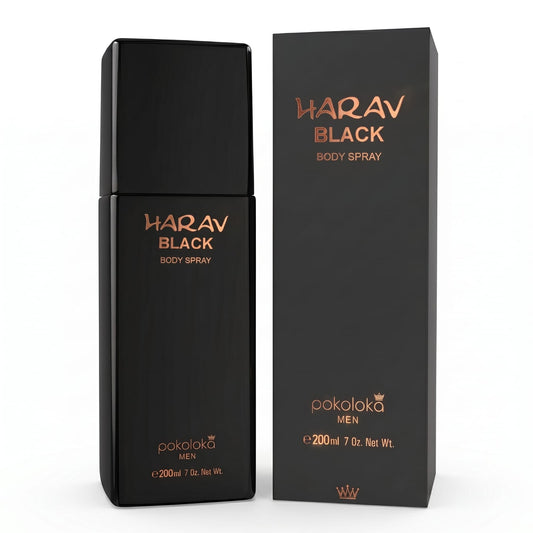 Body Spray Harav Black Men 200ml